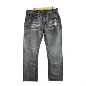 Axe And Crown Black Wash Jeans Straight Size 32×32  Distressed Midrise